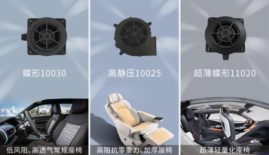 别让焖烫座椅“毁了”夏天 —— 车规座椅通风风扇选型指南